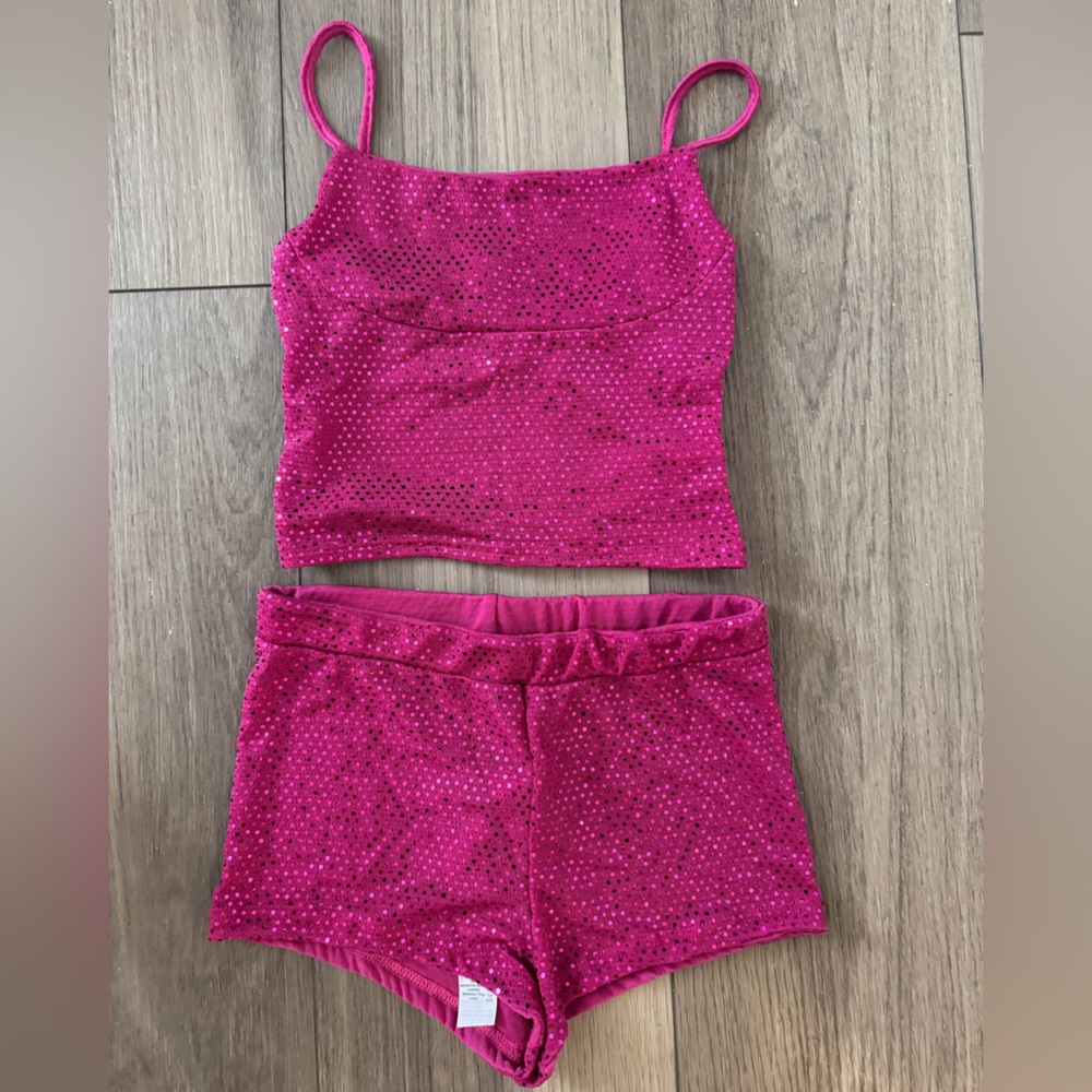 Sparkly Pink Two-Piece Set